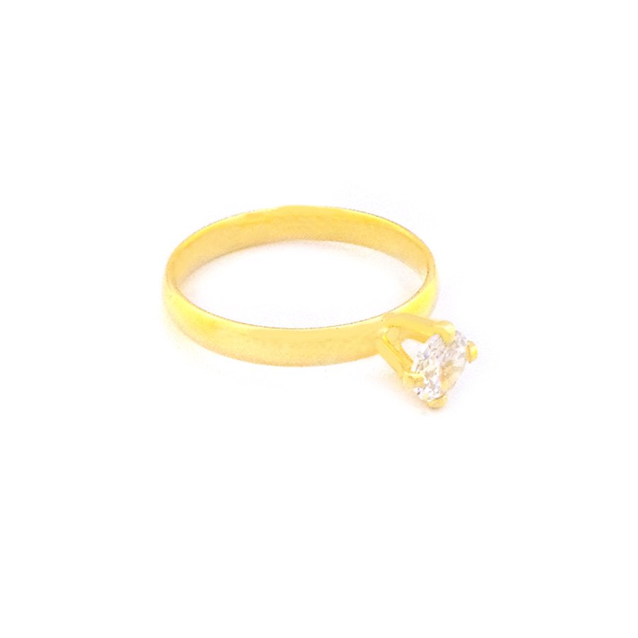 ANEL SOLITARIO 1SS 4GARRAS 3MM