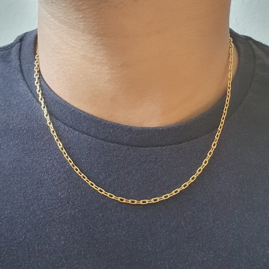 CORRENTE MASCULINA CARTIER 3MM 50CM