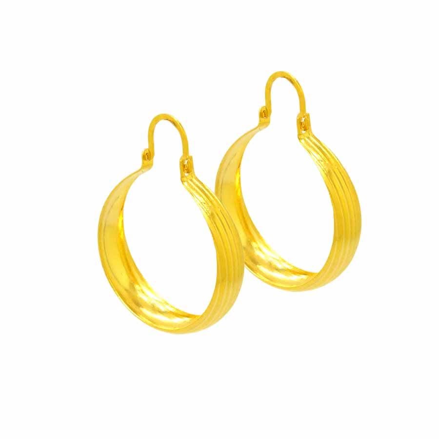 BRINCO ARGOLA TRABALHADA 8MM 3,6CM