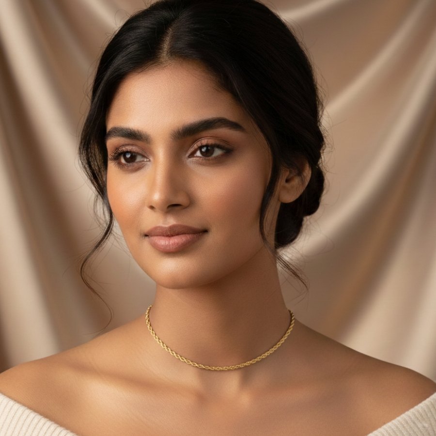 CORRENTE FEMININA CORDÃO BAIANO 3MM 45CM (COM EXTENSOR)