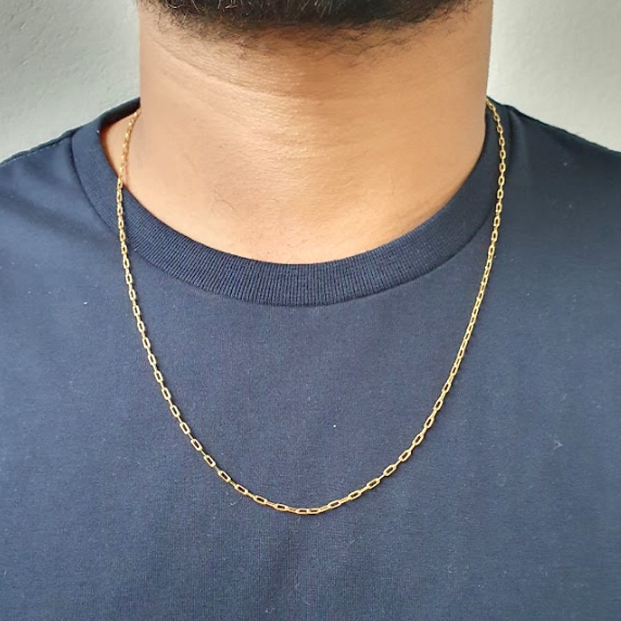 CORRENTE MASCULINA CARTIER FININHA 2MM 60CM