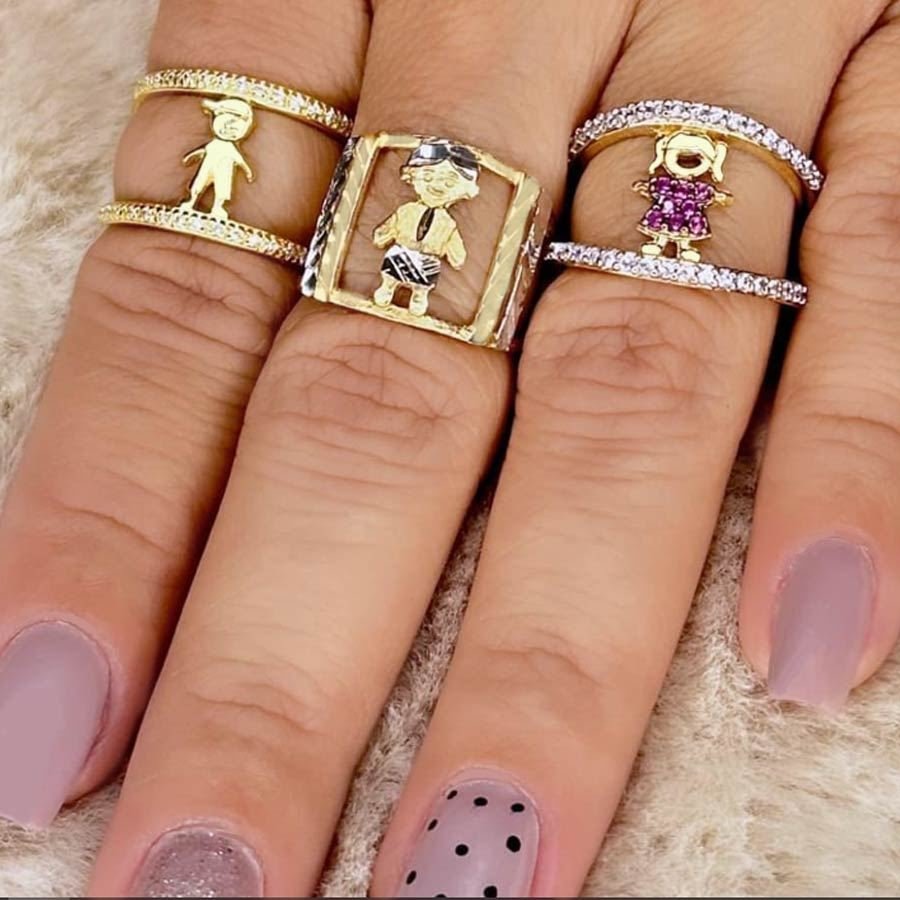 ANEL MENINA COM ZIRCÔNIAS