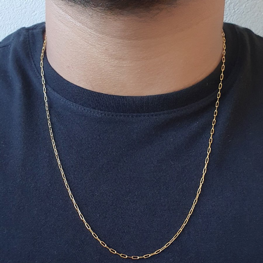 CORRENTE MASCULINA CARTIER FINA 1,8MM 50CM