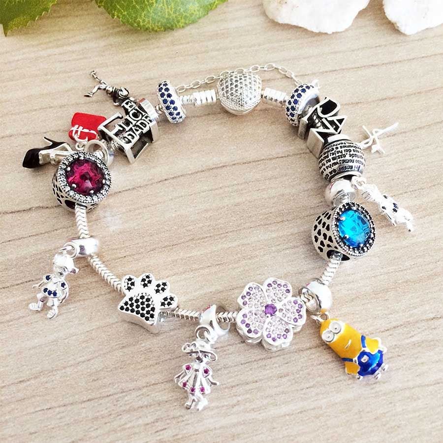 PINGENTE BERLOQUE PRATA 925 MENINA COM ZIRCÔNIAS