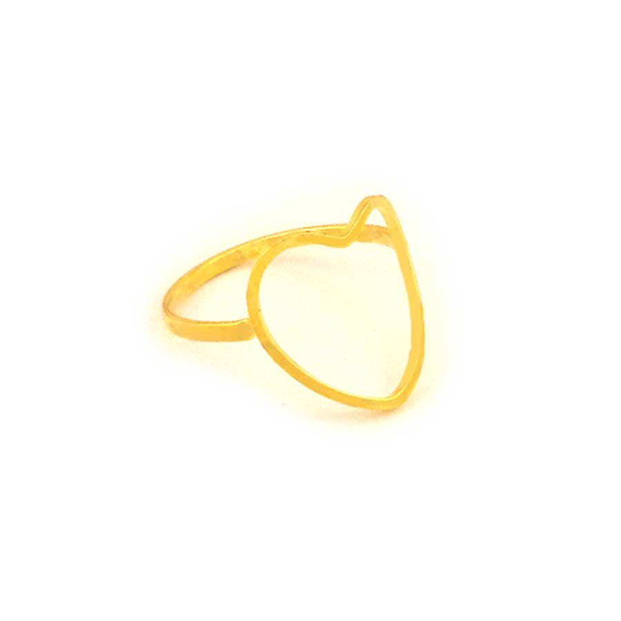 ANEL CORAÇÃO VAZADO