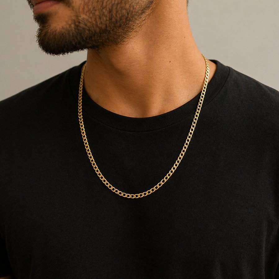 CORRENTE MASCULINA ELOS DIAMANTADOS 3MM 60CM