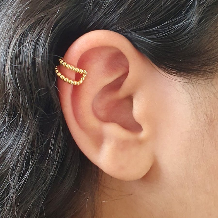 BRINCO PIERCING COM BOLINHAS