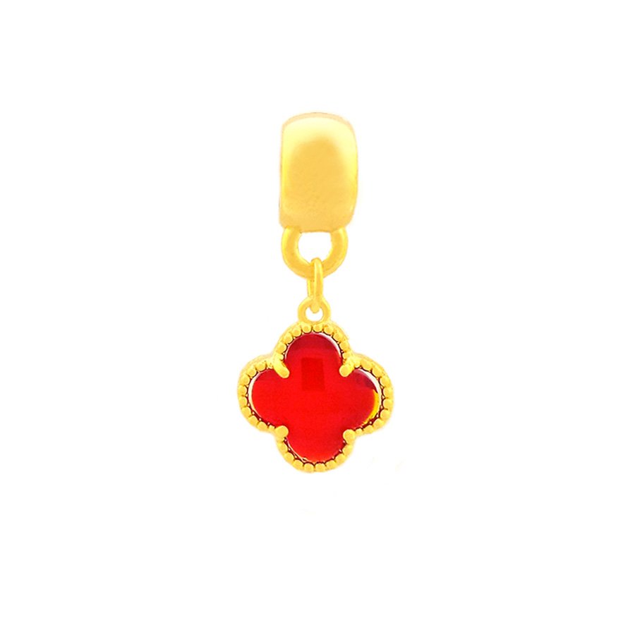 PINGENTE BERLOQUE TREVO COM ZIRCÔNIA