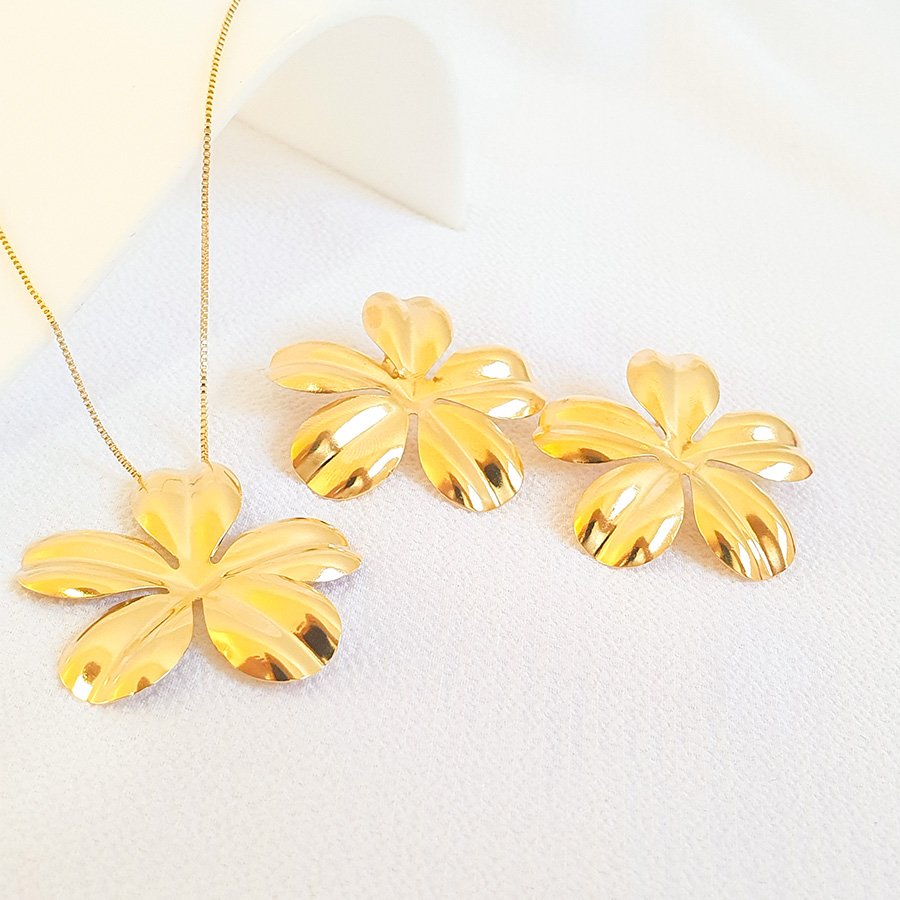 CONJUNTO DE FLOR GRANDE