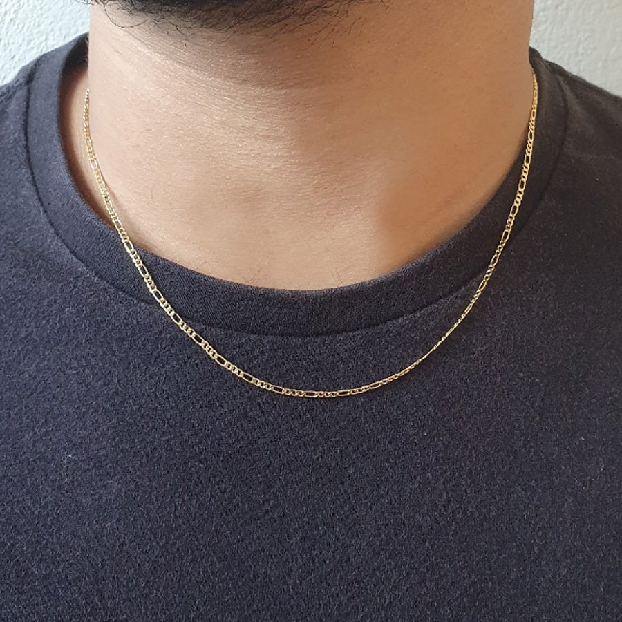 CORRENTE MASCULINA 3X1 FINA 2MM 50CM