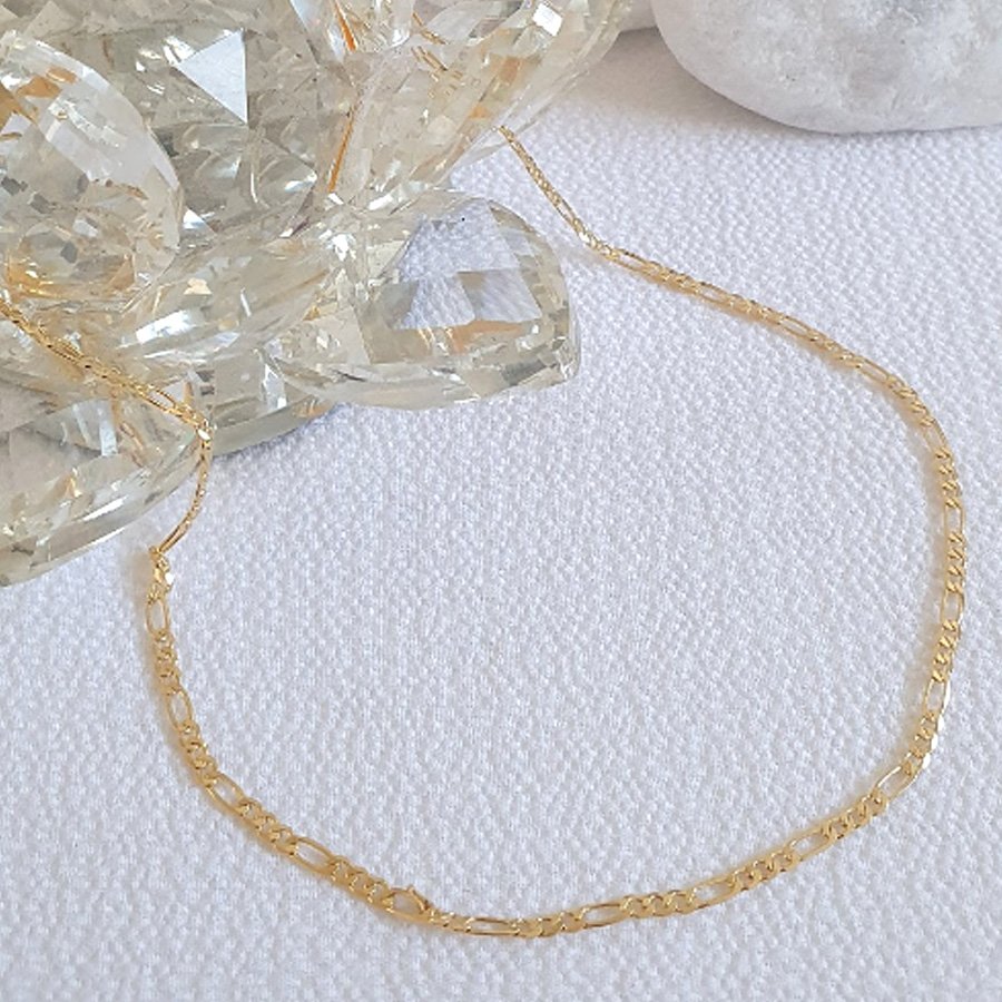 CORRENTE MASCULINA 3X1 FINA 2MM 50CM