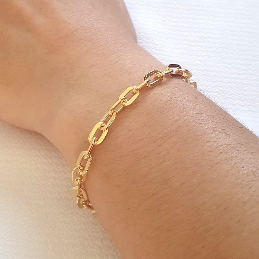 PULSEIRA FEMININA COM ELOS LISOS