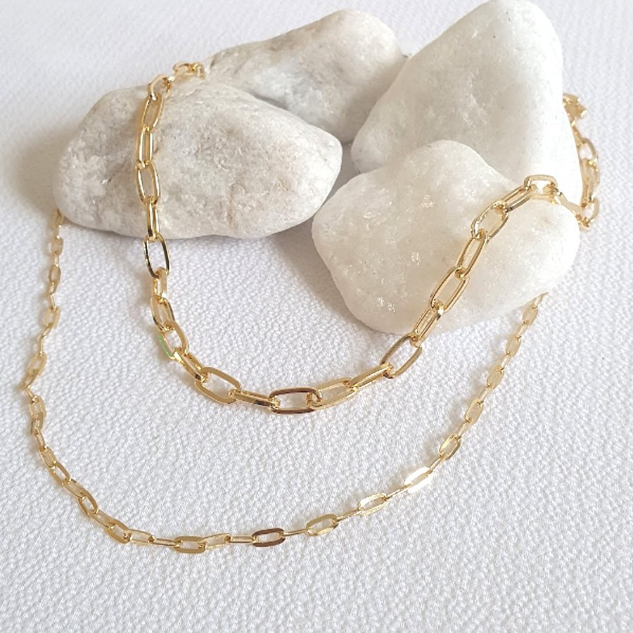 CORRENTE FEMININA CHOKER MALHA DUPLA