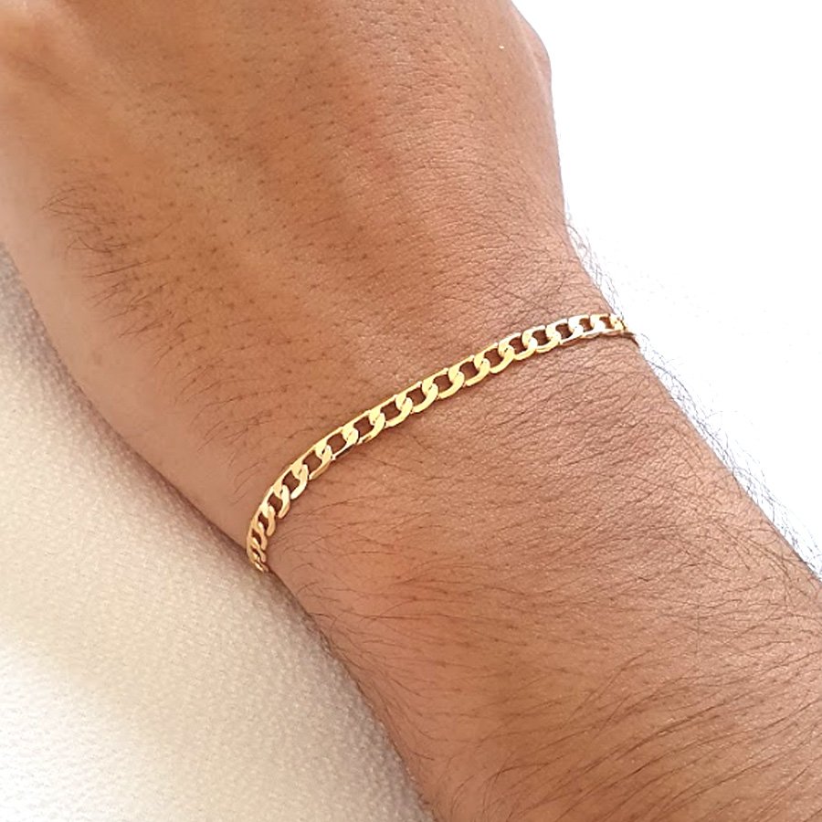 PULSEIRA INFANTIL DIAMANTADA 4MM 14,5CM