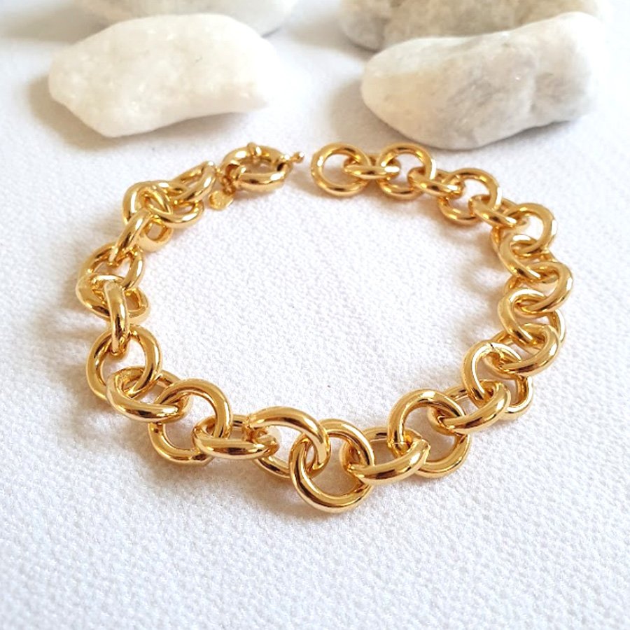 PULSEIRA FEMININA ELOS REDONDOS LISO