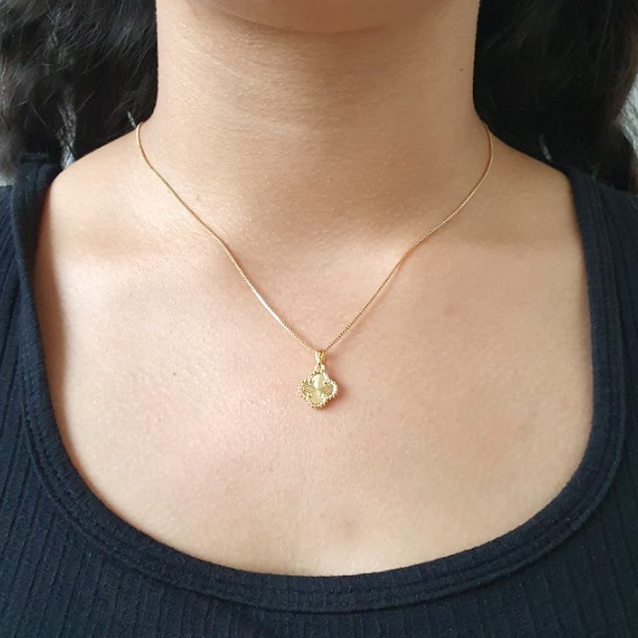 PINGENTE DE TREVO DIAMANTADO - PEQUENO