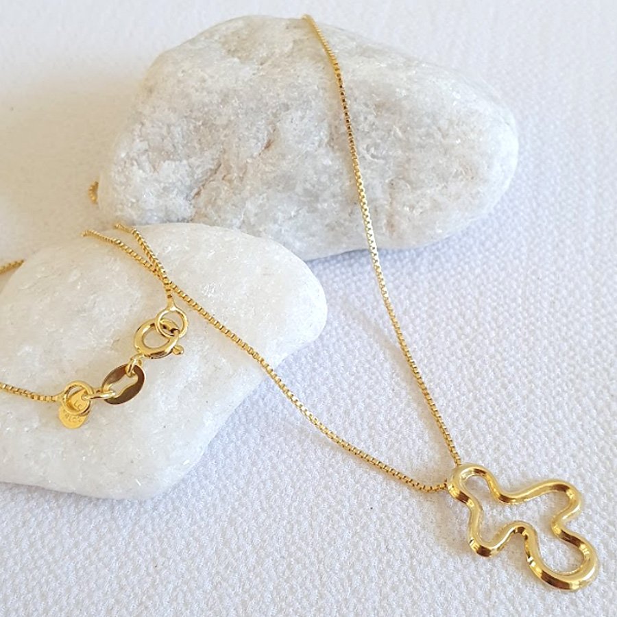 CORRENTE FEMININA COM DESIGN TRABALHADO