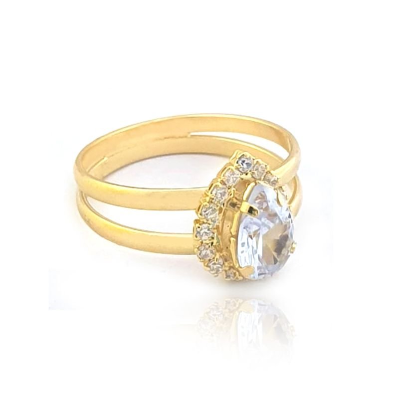ANEL GOTA COM STRASS EM VOLTA