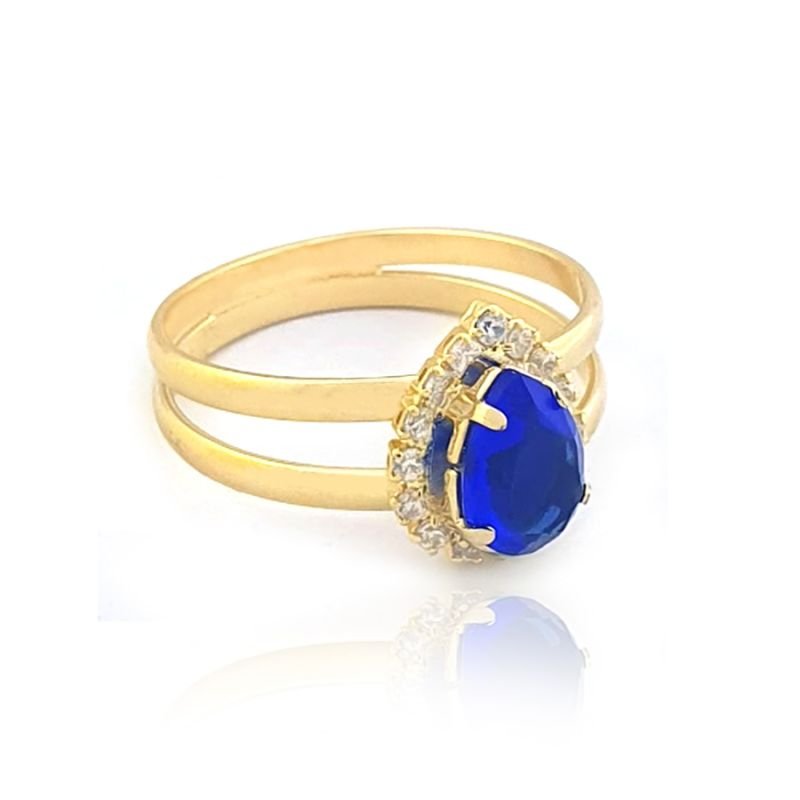 ANEL GOTA COM STRASS EM VOLTA
