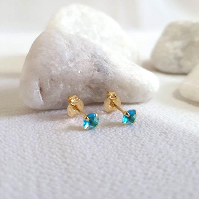 BRINCO REDONDO DE ZIRCÔNIA 5MM