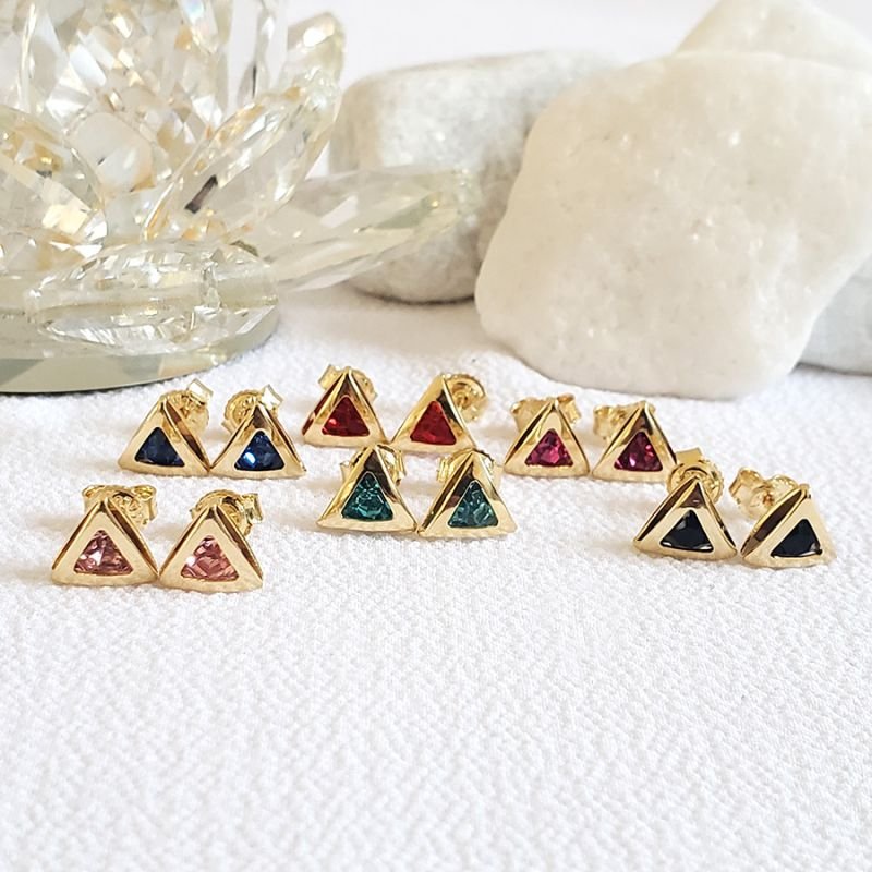 BRINCO TRIÂNGULO COM STRASS