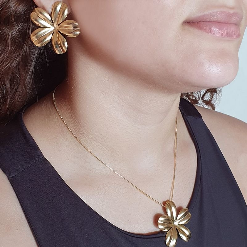 CONJUNTO DE FLOR GRANDE
