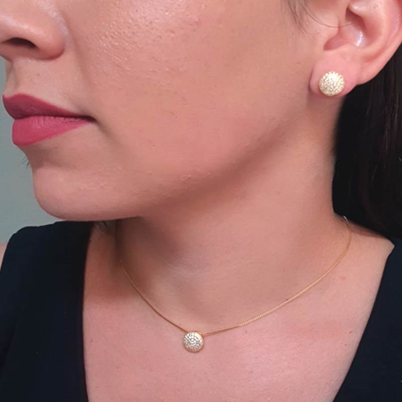 CONJUNTO REDONDO COM ZIRCÔNIAS