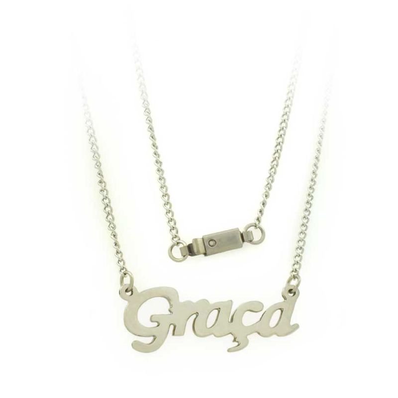 CORRENTE AÇO INOX FEMININA VÁRIOS NOMES