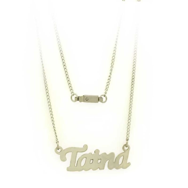 CORRENTE AÇO INOX FEMININA VÁRIOS NOMES