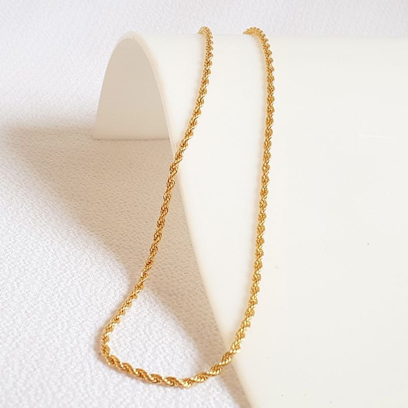 CORRENTE CHOKER FEMININA CORDÃO BAIANO