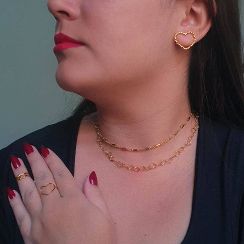 CORRENTE FEMININA COM ZIRCÔNIAS COLORIDA