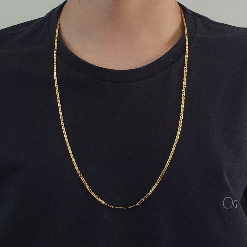 CORRENTE MASCULINA DIAMANTADA 2MM 70CM