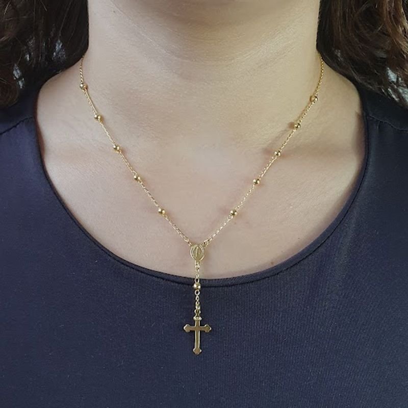 CORRENTE TERÇO BOLAS LISA