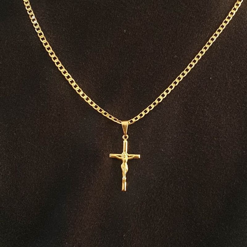 PINGENTE CRUZ COM CORPO DE CRISTO