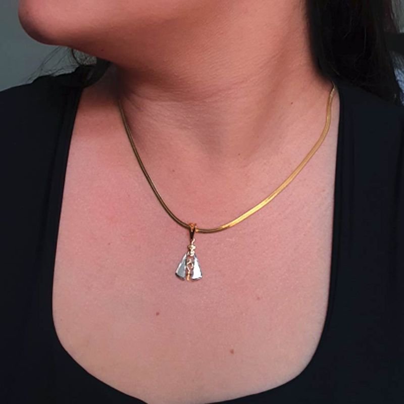 PINGENTE NOSSA SENHORA APARECIDA VAZADO COM RÓDIO