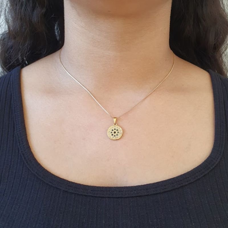 PINGENTE REDONDO COM ZIRCÔNIAS