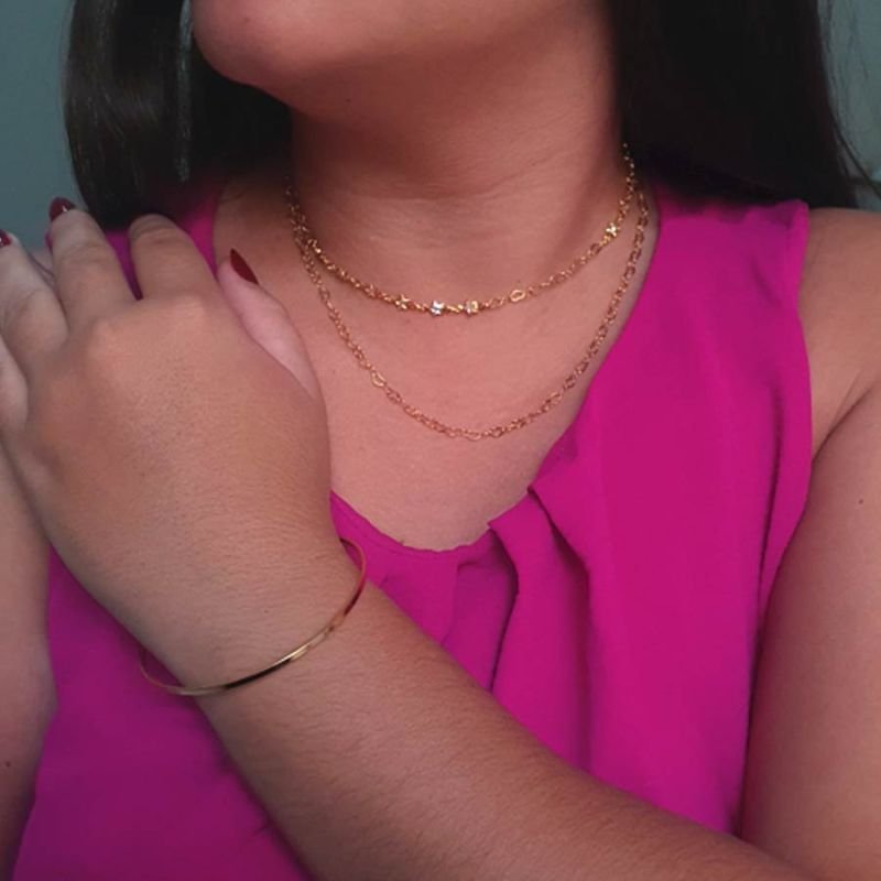 PULSEIRA FEMININA BRACELETE LISA FINA