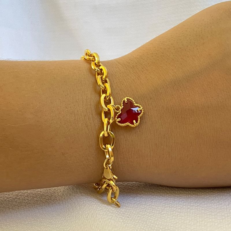 PULSEIRA FEMININA COM BORBOLETA DE ZIRCÔNIA