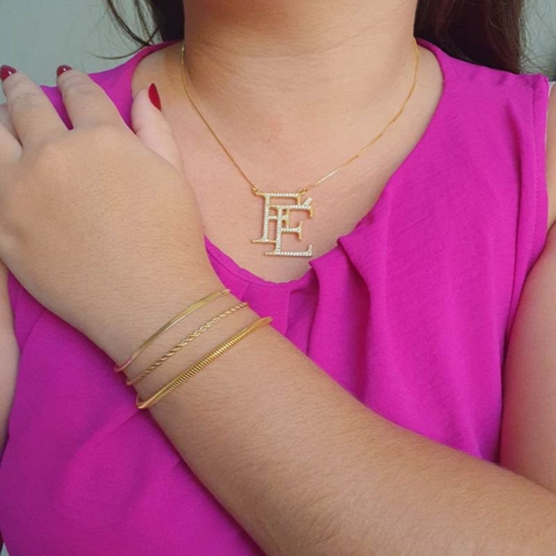 PULSEIRA FEMININA CORDÃO BAIANO FINA 2MM 19CM