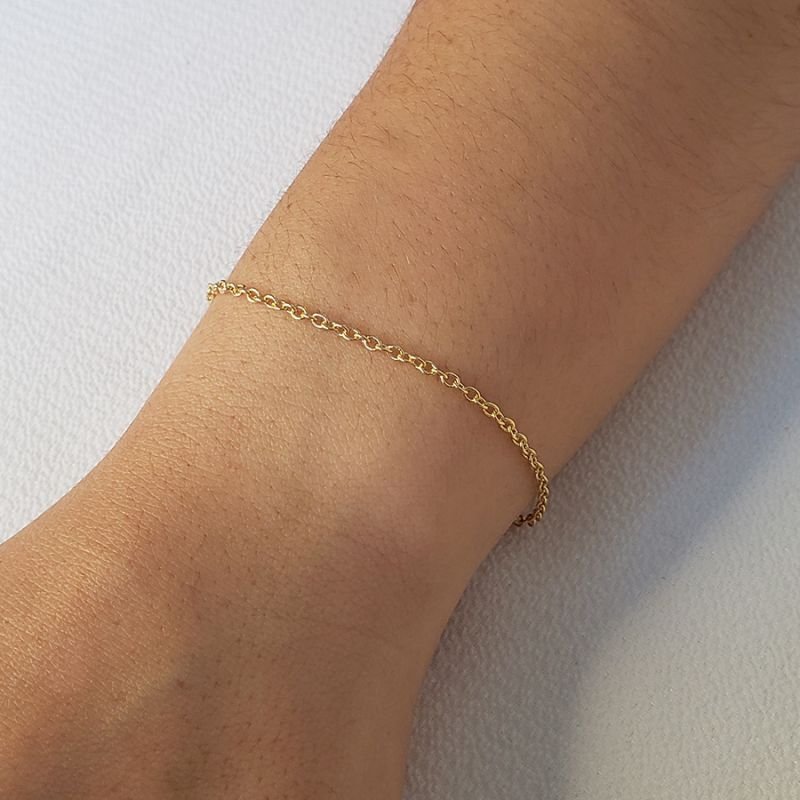 PULSEIRA FEMININA ELOS CRUTO 2MM 19CM