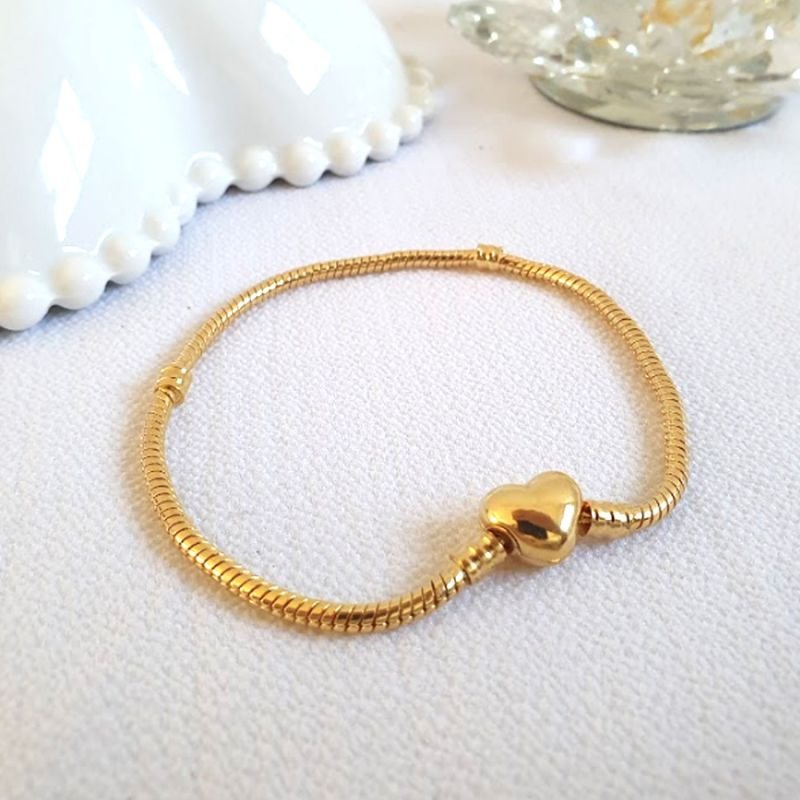 PULSEIRA FEMININA PARA BERLOQUES COM CORAÇÃO