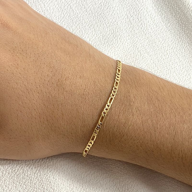 PULSEIRA MASCULINA 3X1 ACHATADA 2,5MM 19CM